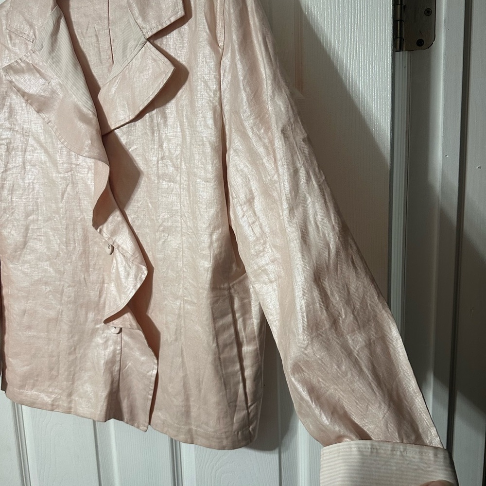 Chico's Delicate Ruffled Constance Jacket - Picture 8 of 16